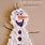 Olaf Snowman Craft