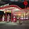 Old Gas Station at Night
