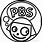 Old PBS Logo Coloring Page