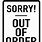 Out of Order Sign Clip Art