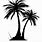 Palm Tree Images Black and White
