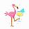 Party Flamingo Cartoon