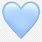 Pastel Blue Heart Emoji