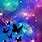 Pastel Galaxy Cat Wallpaper