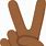 Peace Sign Emoji Transparent