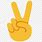 Peace Sign Fingers Emoji
