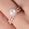 Pearl Rose Gold Engagement Rings
