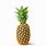 Pineapple Wit White Background