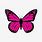 Pink Butterfly Stickers