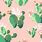 Pink Cactus Background