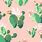 Pink Cactus Desktop Wallpaper