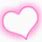 Pink Glowing Heart Transparent