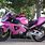 Pink Honda Motorcycle