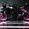 Pink Ninja Motorcycle