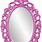 Pink Oval Mirror