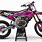 Pink Yamaha Dirt Bike