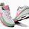 Pink and Green Tennis Shoes
