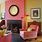 Pink and Yellow Living Room