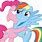 Pinkie Pie and Rainbow Dash Hug