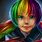 Pita Rainbow Hair Character