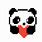 Pixel Panda Face