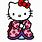 Pixelated Picture of Hello Kitty in a Kimono