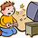 Playing Computer Games Clip Art