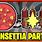 Poinsettia Party Badge