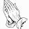 Praying Hands Coloring