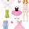 Princess Paper Doll Cutouts