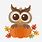 Pumpkin Owl Clip Art
