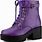 Purple Ankle Boots for Women