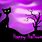 Purple Halloween Cat