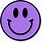 Purple Happy Face Emoji