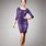 Purple Leopard Print Dress