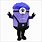 Purple Minion Mascot Costume