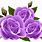Purple Rose Bouquet Clip Art