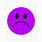 Purple Sad Face