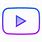 Purple YouTube Play Button