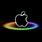 Rainbow Apple Logo Background