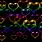 Rainbow Heart Black Background