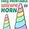 Rainbow Unicorn Horn Template
