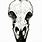 Raven Skull Stencil