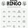 Reading Bingo Template