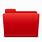 Red File Icon 4K
