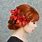 Red Flower in Hair