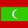 Red Green Flag with Moon