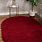 Red Oval Rug