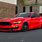 Red S550 Mustang