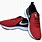 Red and Black Nike Running Shoes